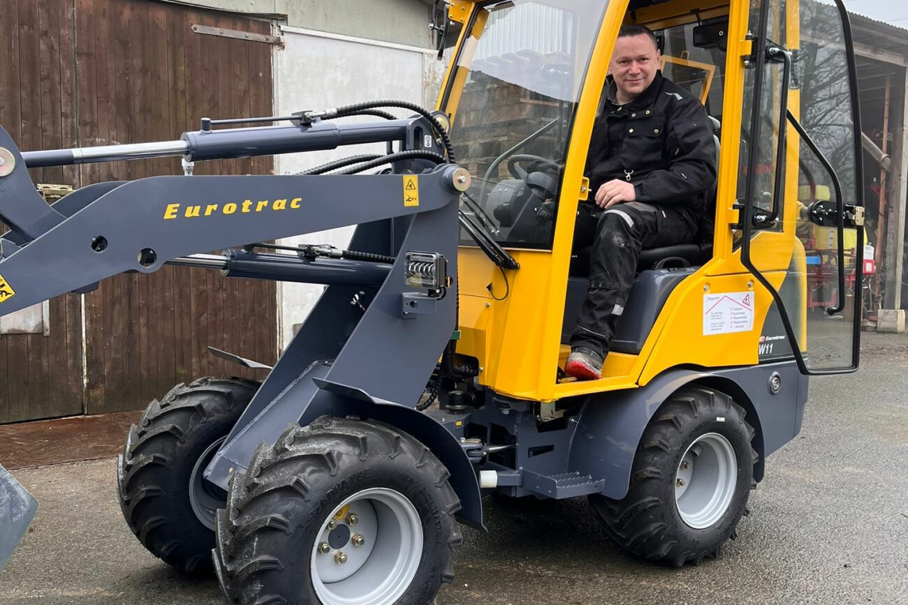 Ein Radlader von Bau Pigula